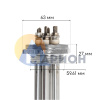 Блок ТЭН 7,5 кВт для воды 370 мм фланец G2" 220 В JH
